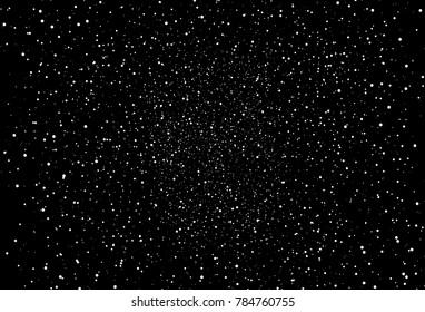 Black and white vector texture template. Star dust distress scatter galaxy abstract Background