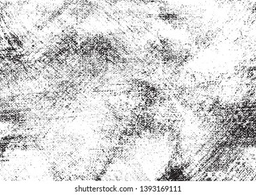 A black and white vector tracing of a canvas wash painting. The black sections can be selected separately from the white background. Ideal for creating artistic canvas texture or aged effects.