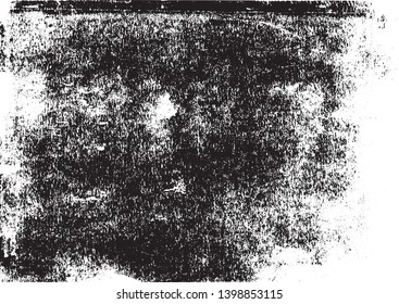 A black and white vector tracing of a grungy lino print. The black sections can be selected separately from the white background. Ideal for creating artistic textured or aged effects.