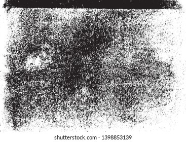 A black and white vector tracing of a grungy lino print. The black sections can be selected separately from the white background. Ideal for creating artistic textured or aged effects.