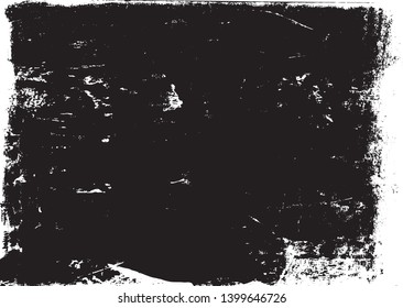 A black and white vector tracing of a grungy lino print. The black sections can be selected separately from the white background. Ideal for creating artistic textured or aged effects.