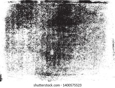 A black and white vector tracing of a grungy lino print. The black sections can be selected separately from the white background. Ideal for creating artistic textured or aged effects.