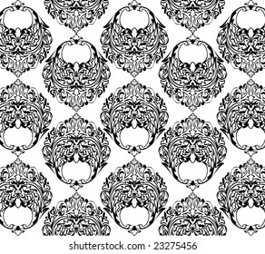 black and white vector wall-paper