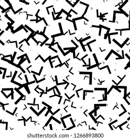 Black and White Vertical Lines Background, Random Chaotic Lines Abstract Geometric Pattern, Texture, Modern, Contemporary Art Illustration with Black White Stripes
