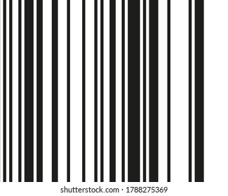 Black and white vertical lines. Bar code pattern/ Vector illustration