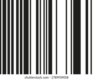 Black and white vertical lines. Bar code pattern/ Vector illustration