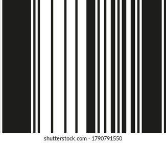 Black and white vertical lines. Bar code pattern/ Vector illustration