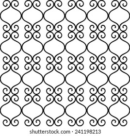 black and white vertical seamless pattern