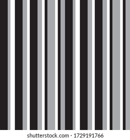 Color negro y blanco, rayado vertical, fondo de patrón sin soldadura adecuado para textiles de moda, gráficos