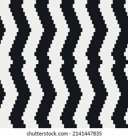 Rayas verticales en blanco y negro. Vector de rayas repitiendo sin inconvenientes.