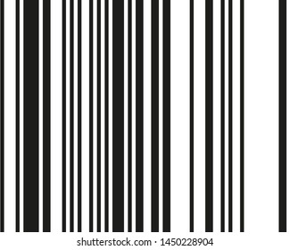 Black and white vertical strips of different thickness of different thickness