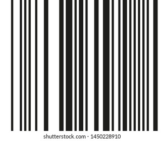 Black and white vertical strips of different thickness of different thickness