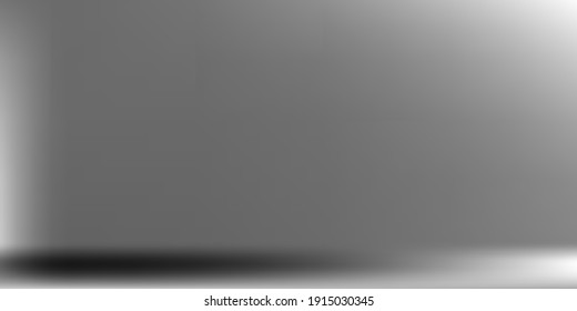 Black and White Vibrant Horizontal Gradient Mesh. Aluminium Grey Original Background. Blank Silver Horizontal Lines Backdrop. Gray Smooth Surface Illustration. Monochromatic Horizontal Gradient Mesh.