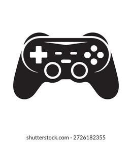 a black and white video game controller icon