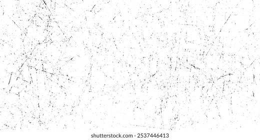 black and white vintage of cracked concrete scribble effect. White black grey wall, floor with cracks, texture background. Vintage backdrop, Scratched, Distress Overlay Texture For Design.


