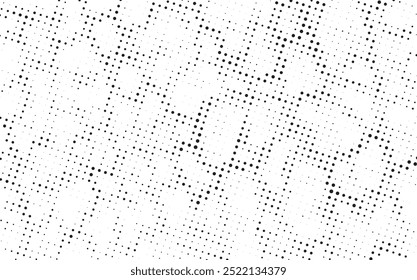 un fondo de patrón de puntos vintage en blanco y negro, una Imagen en blanco y negro de una línea de puntos, un patrón de semitono en blanco y negro con puntos, textura de grunge vintage de puntos en blanco y negro, 