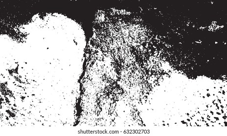 Black and white vintage grunge background. Suitable to create unique overlay textures with the effect of scratching, breaking, antiquity and old materials.