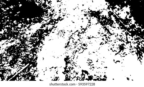 Black and white vintage grunge futuristic background. Suitable to create unique overlay textures with the effect of scratching, breaking, antiquity and old materials.
