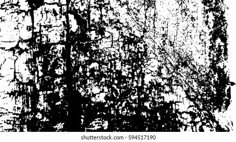 Black and white vintage grunge futuristic background. Suitable to create unique overlay textures with the effect of scratching, breaking, antiquity and old materials.