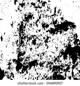 Black and white vintage grunge futuristic background. Suitable to create unique overlay textures with the effect of scratching, breaking, antiquity and old materials.
