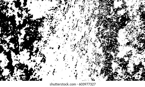 Black and white vintage grunge futuristic background. Suitable to create unique overlay textures with the effect of scratching, breaking, antiquity and old materials.
