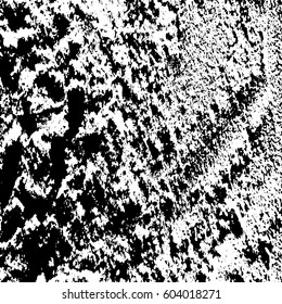 Black and white vintage grunge futuristic background. Suitable to create unique overlay textures with the effect of scratching, breaking, antiquity and old materials.