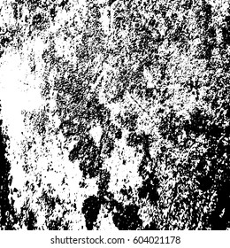 Black and white vintage grunge futuristic background. Suitable to create unique overlay textures with the effect of scratching, breaking, antiquity and old materials.