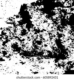 Black and white vintage grunge futuristic background. Suitable to create unique overlay textures with the effect of scratching, breaking, antiquity and old materials.