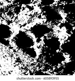 Black and white vintage grunge futuristic background. Suitable to create unique overlay textures with the effect of scratching, breaking, antiquity and old materials.