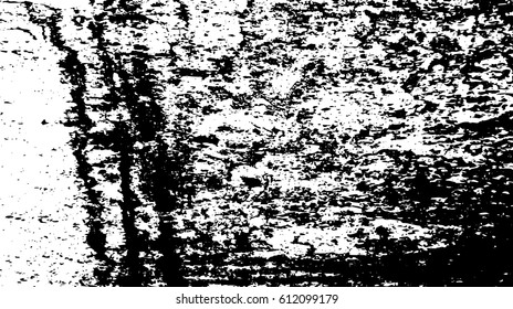 Black and white vintage grunge futuristic background. Suitable to create unique overlay textures with the effect of scratching, breaking, antiquity and old materials.