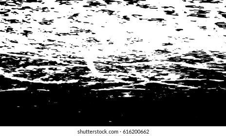 Black and white vintage grunge futuristic background. Suitable to create unique overlay textures with the effect of scratching, breaking, antiquity and old materials.