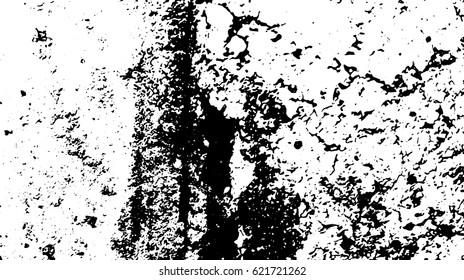 Black and white vintage grunge futuristic background. Suitable to create unique overlay textures with the effect of scratching, breaking, antiquity and old materials.