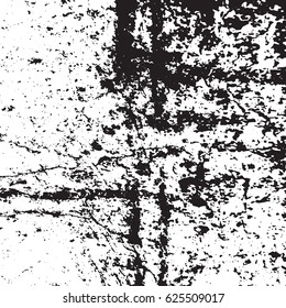 Black and white vintage grunge futuristic background. Suitable to create unique overlay textures with the effect of scratching, breaking, antiquity and old materials.