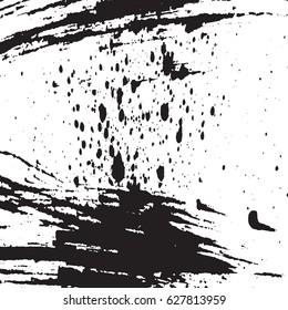 Black and white vintage grunge futuristic background. Suitable to create unique overlay textures with the effect of scratching, breaking, antiquity and old materials.