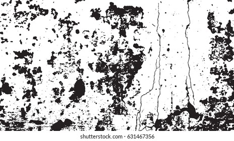 Black and white vintage grunge futuristic background. Suitable to create unique overlay textures with the effect of scratching, breaking, antiquity and old materials.