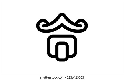 black and white vintage motorcycle or automatic motorcycle logo design