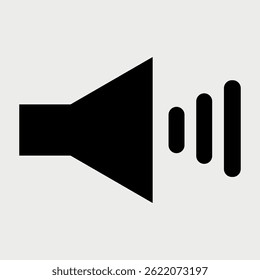 Black and white Volume Icon