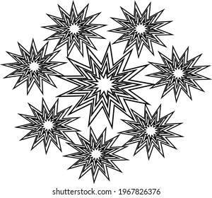 BLACK AND WHITE VS COLORING PAGE