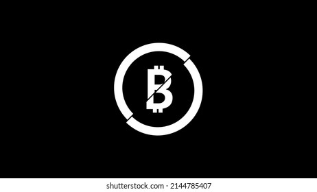 Black and white wallpaper, bitcoin