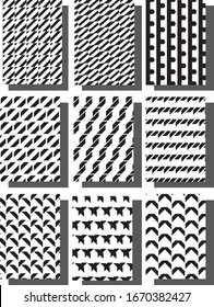 black and white wallpaper design pattern. vector desigh. vector art. geometric abstract art.