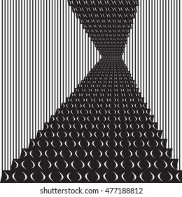 Black and white wallpaper. Monochrome graphic design. Diagonal neutral background. Curved lines. Vector illustration.
