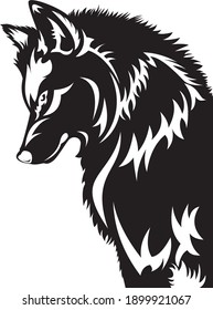 Lobo Blanco Y Negro 