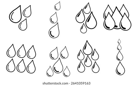 black and white water drop shadow