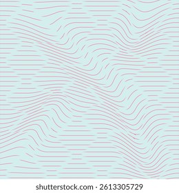 Black and white wave stripe optical abstract design. Wave Lines Pattern Abstract Background