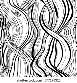 black and white waves hair background