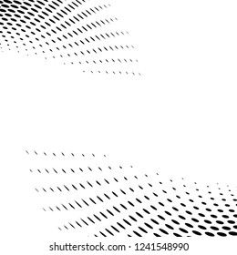 Black and white wavy halftone background vector
