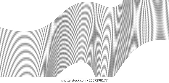 Black and white wavy line pattern