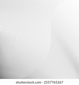Black and white wavy line pattern
