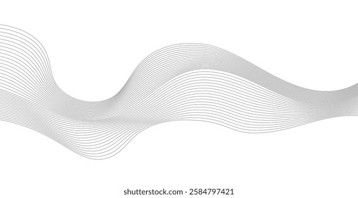 Black and white wavy line pattern