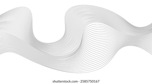 Black and white wavy line pattern